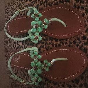 Tory Burch jewel sandal